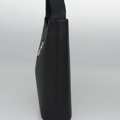 Salvatore Ferragamo Salvatore Ferragamo Gancini Shoulder Bag Leather Black Authentic BD371
