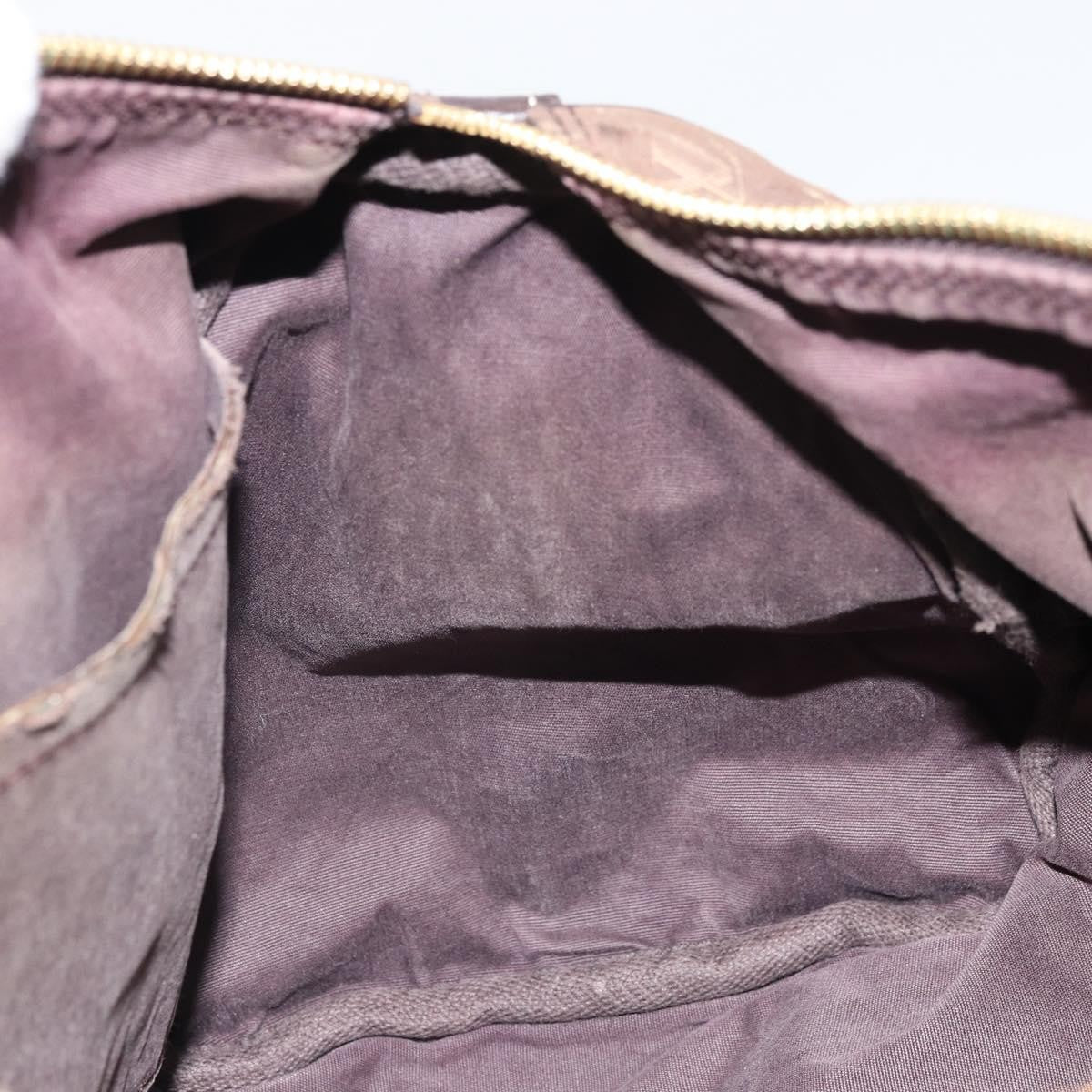 Louis Vuitton LOUIS VUITTON Mini Lin Speedy Bandouliere 30 Bag Brown M95224 Authentic BA9878