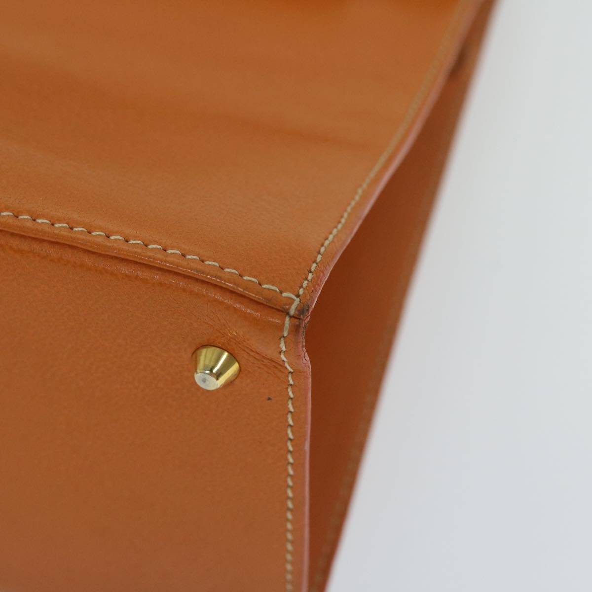MORABITO MORABITO Scalar 28 Hand Bag Leather Orange Authentic am5465