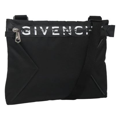 Givenchy GIVENCHY Shoulder Bag Nylon Black Silver Authentic bs23553