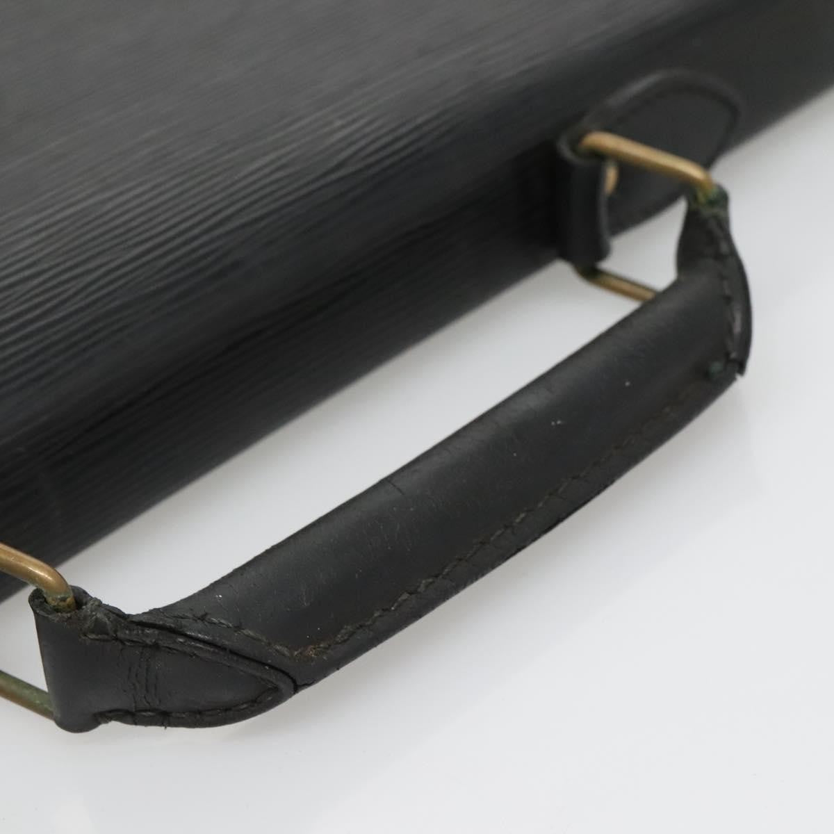 Louis Vuitton LOUIS VUITTON Epi Serviette Conseiller Business Bag Black M54422 LV Authentic bs28107