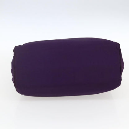 Prada PRADA Hand Bag Nylon Purple Gold Authentic ti3637