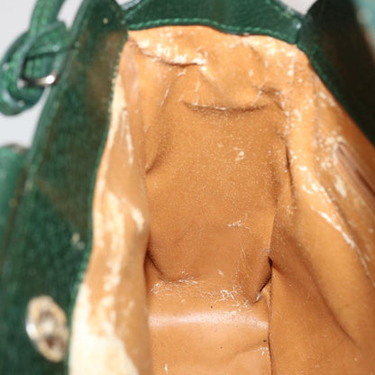 Gucci GUCCI Hand Bag Leather Green 000 2058 0307 Authentic 75505