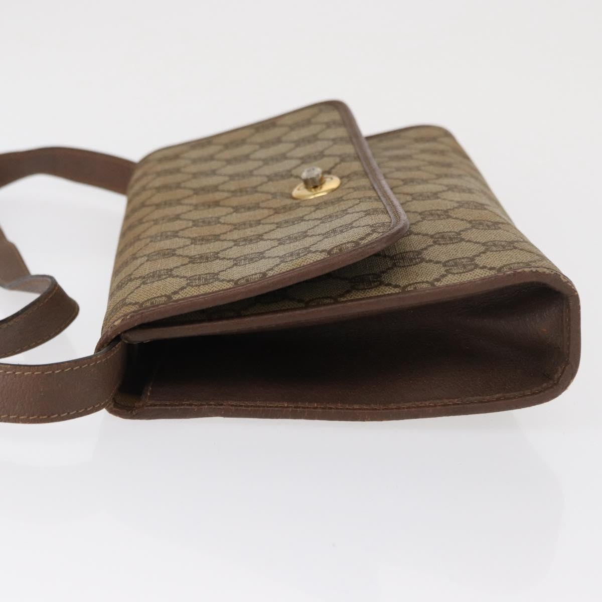 Gucci GUCCI GG Supreme Shoulder Bag PVC Beige Gold 004 115 6197 Authentic 162108