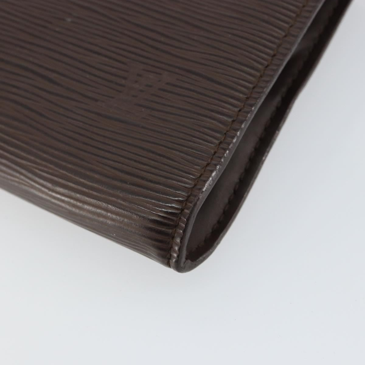 Louis Vuitton LOUIS VUITTON Epi Pochette Accessoires Pouch Mocha M5294D LV Authentic 143110A Bag