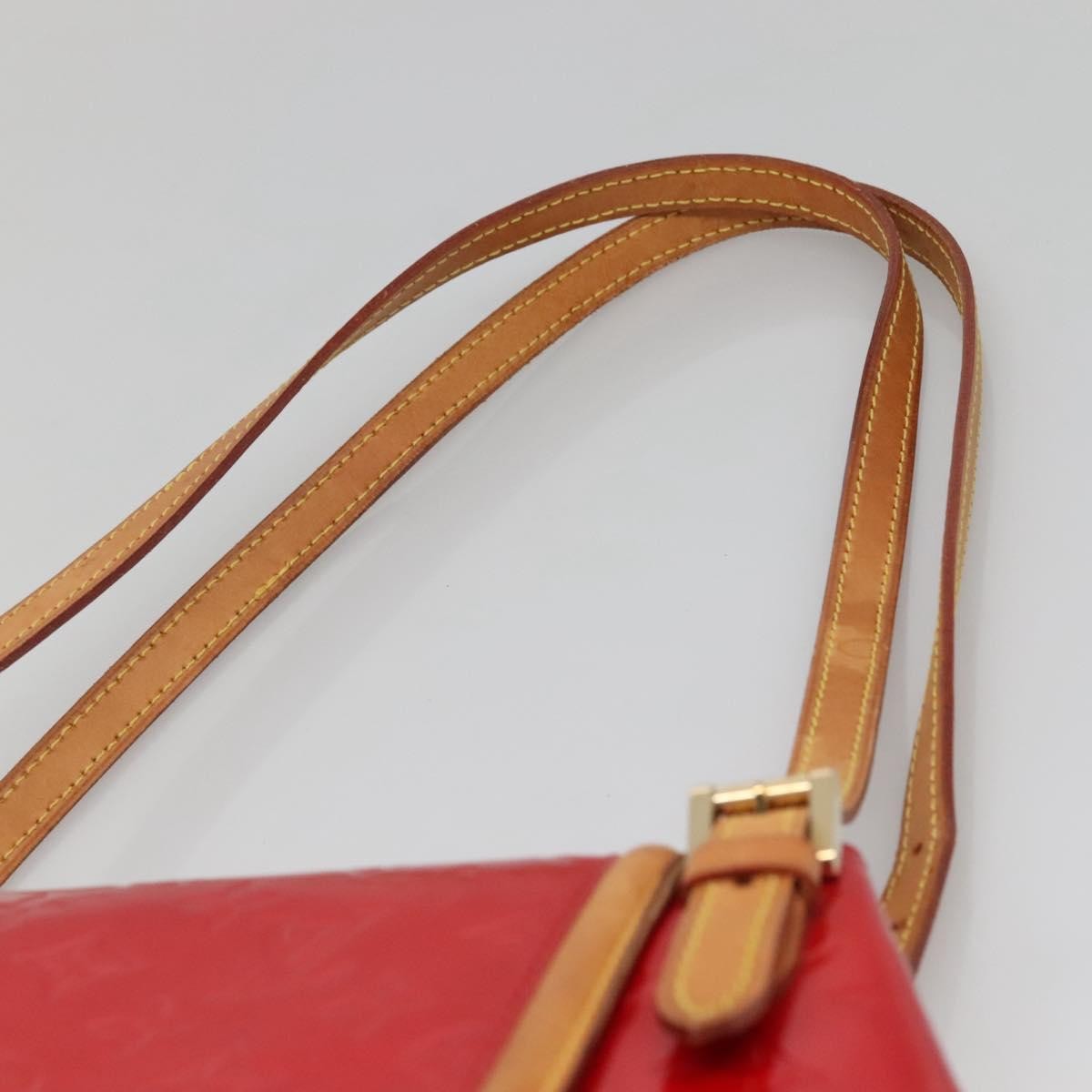 Louis Vuitton LOUIS VUITTON Monogram Vernis Biscayne Bay GM Bag Rouge M91287 LV Authentic 139917
