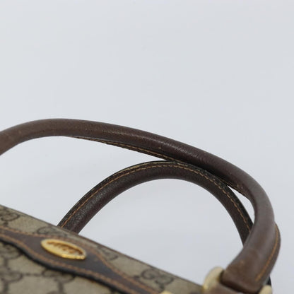 Gucci GUCCI GG Supreme Boston Bag PVC Beige Gold Authentic 156838