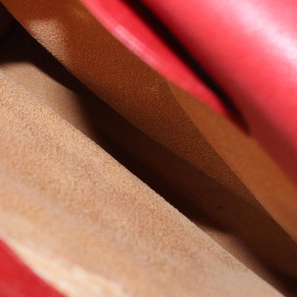 Gucci GUCCI Bamboo Hand Bag Leather Red Gold 002 0260 2615 Authentic ep12137