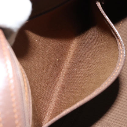 Burberry BURBERRY Nova Check Hand Bag Canvas Gold Beige Authentic bs33928