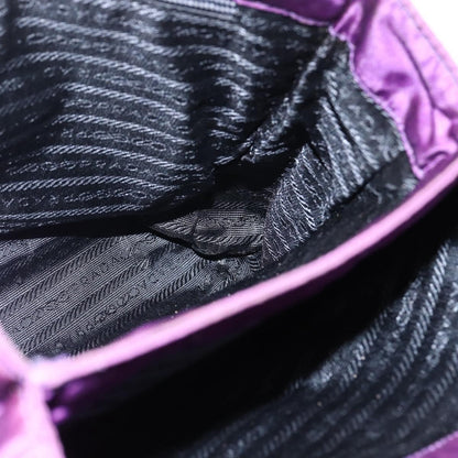 Prada PRADA Hand Bag Nylon Purple Gold Authentic ti3637