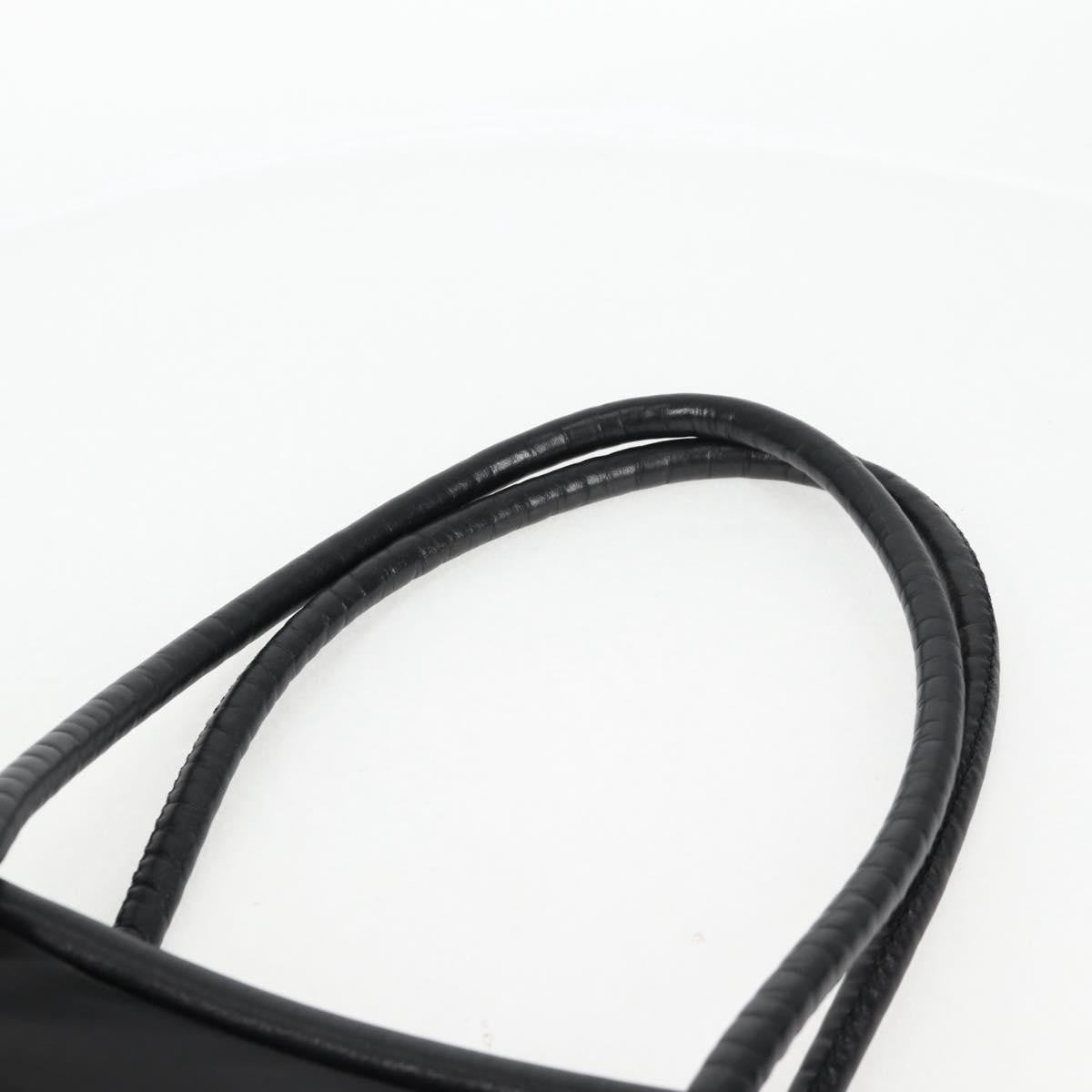 Celine CELINE Tote Bag Nylon Black Gold Authentic 136206