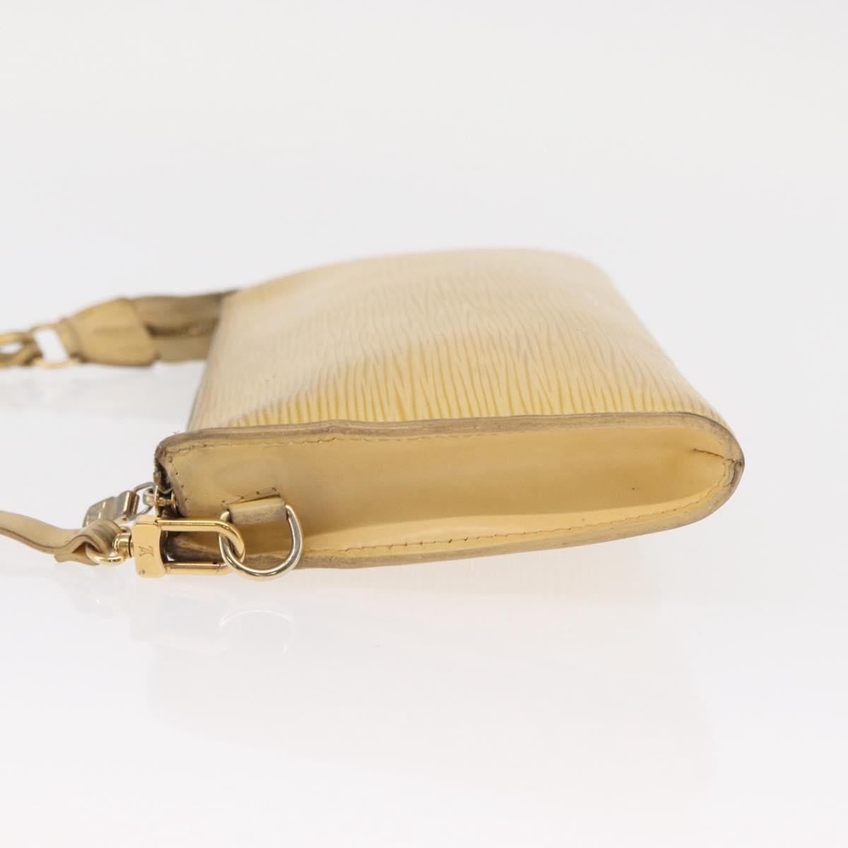 Louis Vuitton LOUIS VUITTON Epi Pochette Accessoires Pouch Vanilla M5294A LV Authentic ka982 Bag