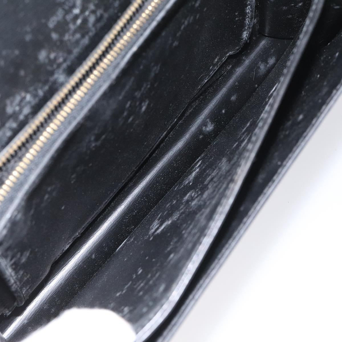 Louis Vuitton LOUIS VUITTON Epi Free Run Shoulder Bag Black M52402 LV Authentic 114385