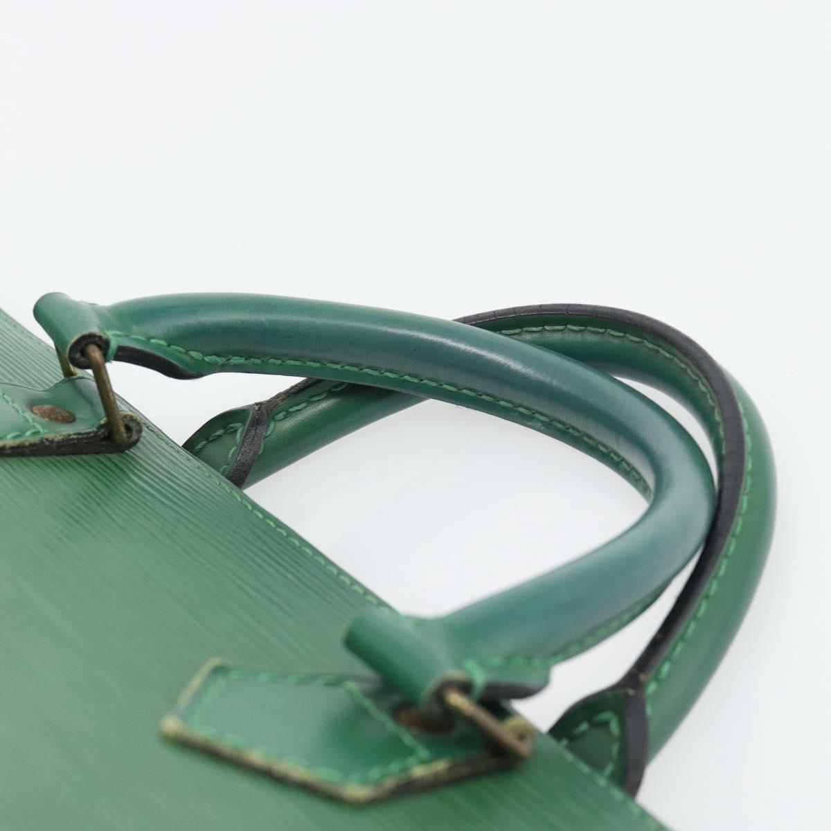 Louis Vuitton LOUIS VUITTON Epi Sac Triangle Hand Bag Green M52094 LV Authentic 181752