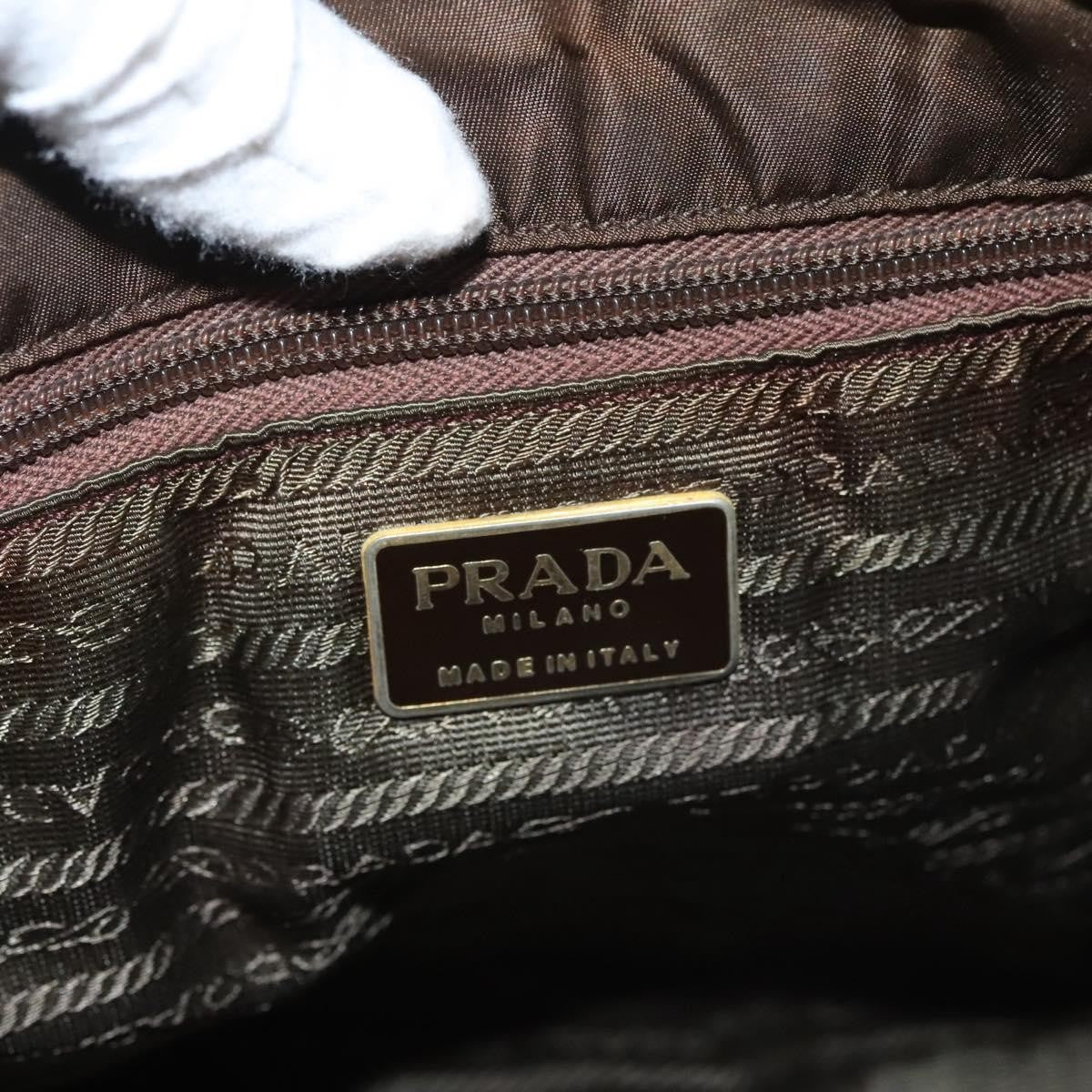 Prada PRADA Tote Bag Nylon Brown Authentic th5852