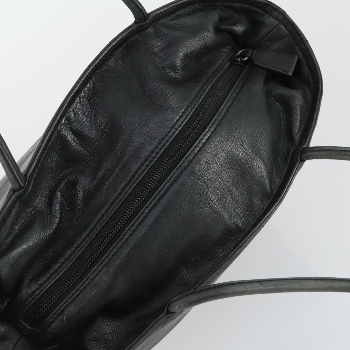 Prada PRADA Tote Bag Leather Black Authentic 165044