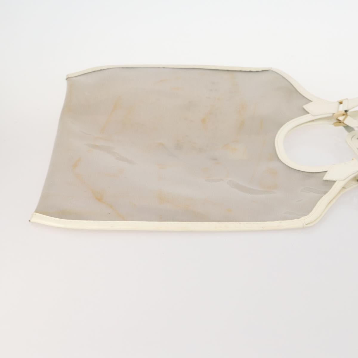 Louis Vuitton LOUIS VUITTON Epi Plage Via Bag Vinyl Leather Clear White M92153 LV Authentic bs33391