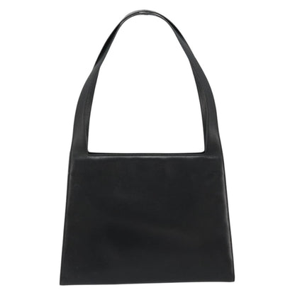 Gucci GUCCI Shoulder Bag Leather Black Silver 001 3038 Authentic 178252