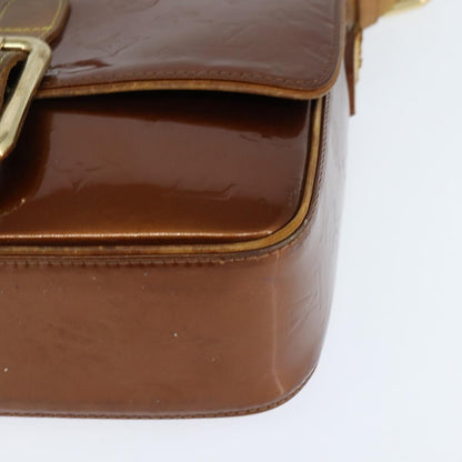Louis Vuitton LOUIS VUITTON Monogram Vernis Christie GM Bag Bronze M91107 LV Authentic 147762