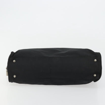 Prada PRADA Hand Bag Nylon Black Silver Authentic 175692