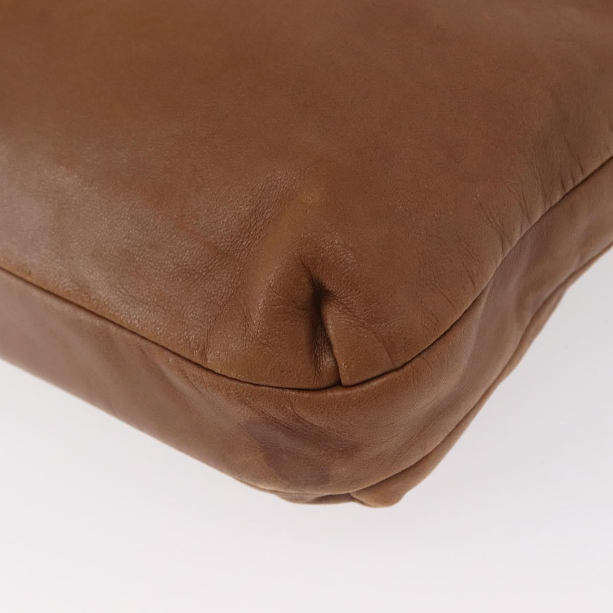 Loewe LOEWE Anagram Tote Bag Leather Brown Gold Authentic 151671