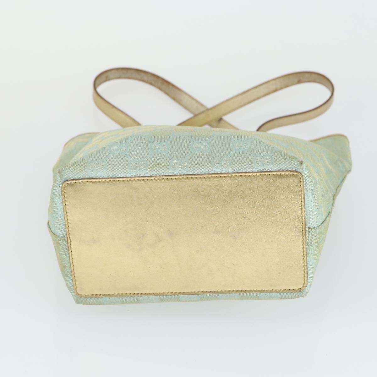 Gucci GUCCI GG Canvas Shoulder Bag 2 Set Baby Blue Beige Authentic 172063