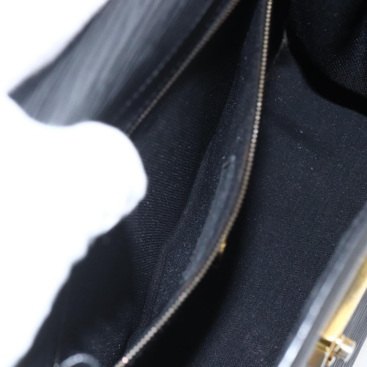 Fendi FENDI Hand Bag Leather Black Gold Authentic ka2601