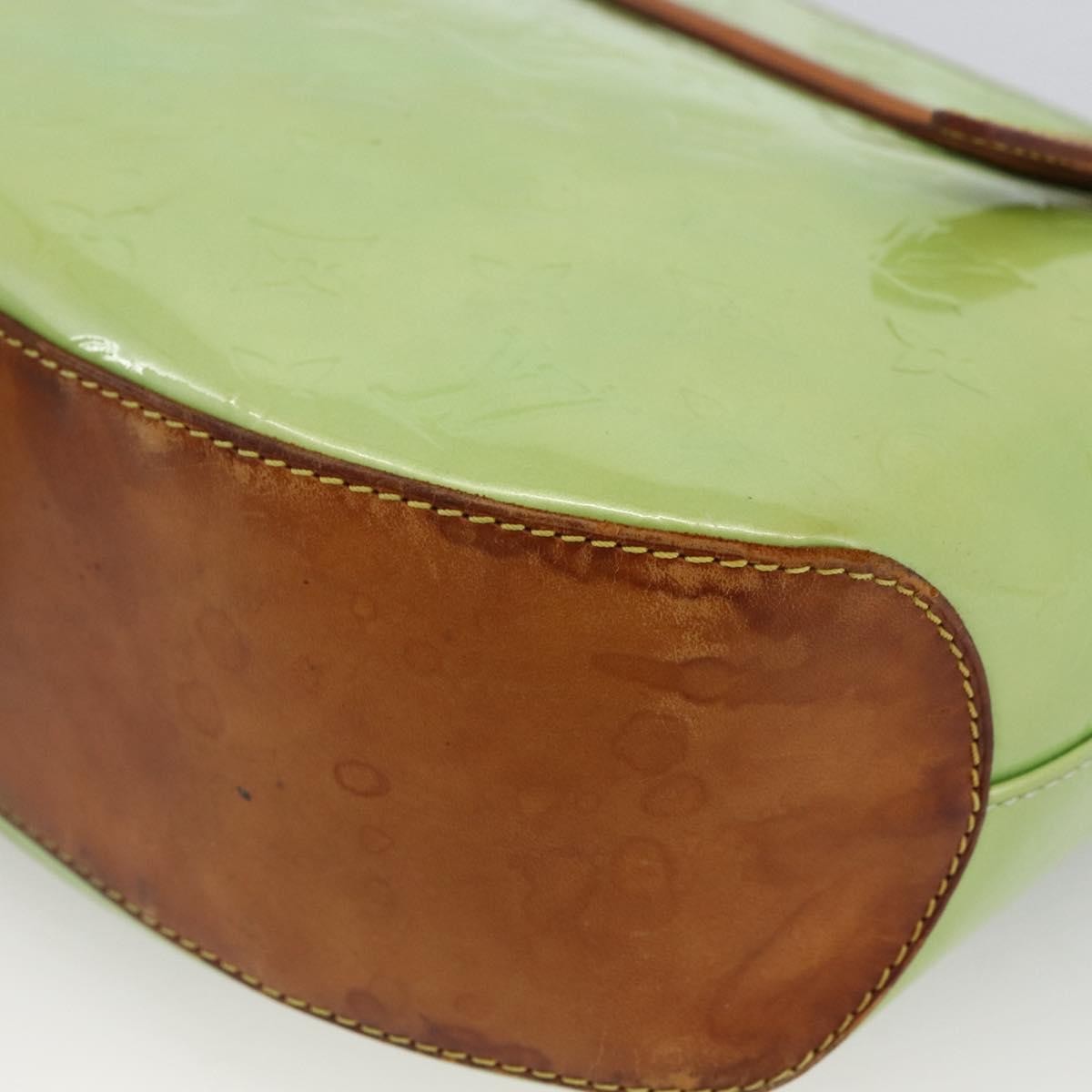 Louis Vuitton LOUIS VUITTON Vernis Biscayne Bay GM Shoulder Bag Peppermint M91285 Authentic LNZ031