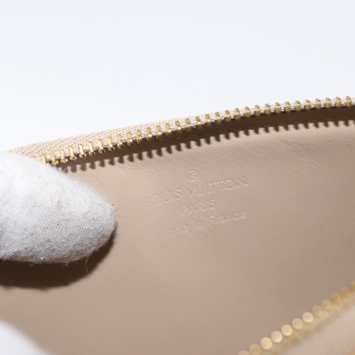 Louis Vuitton LOUIS VUITTON Monogram Vernis Lexington Accessory Pouch Beige M91010 Authentic 162728 Bag