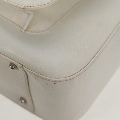 Gucci GUCCI Hand Bag Leather 2way White Silver 000 2058 0307 5 Authentic bs31539