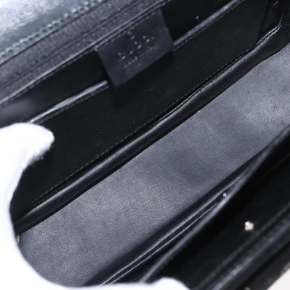 Gucci GUCCI Hand Bag Suede Black Authentic 153123