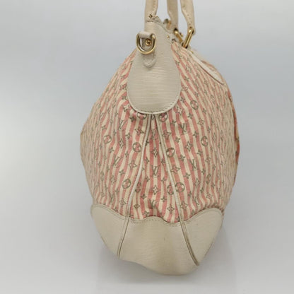 Louis Vuitton LOUIS VUITTON Mini Lin Marina GM Hand Bag Croisette 2way Pink M95493 Authentic EC192