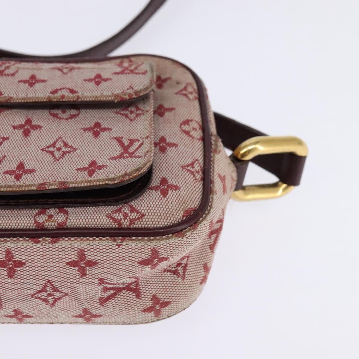 Louis Vuitton LOUIS VUITTON Monogram Mini Juliet MM Shoulder Bag Red M92219 LV Authentic 145345