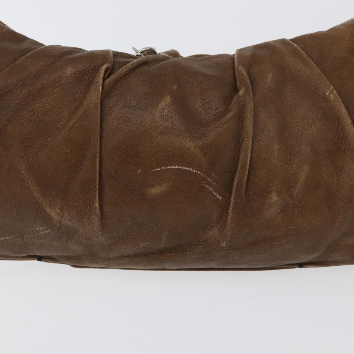Chloé Chloé Chloe Shoulder Bag Leather Brown Silver Authentic 172747