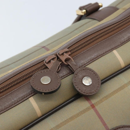 Burberrys Burberrys Nova Check Boston Bag Canvas Beige Gold Authentic ep13303