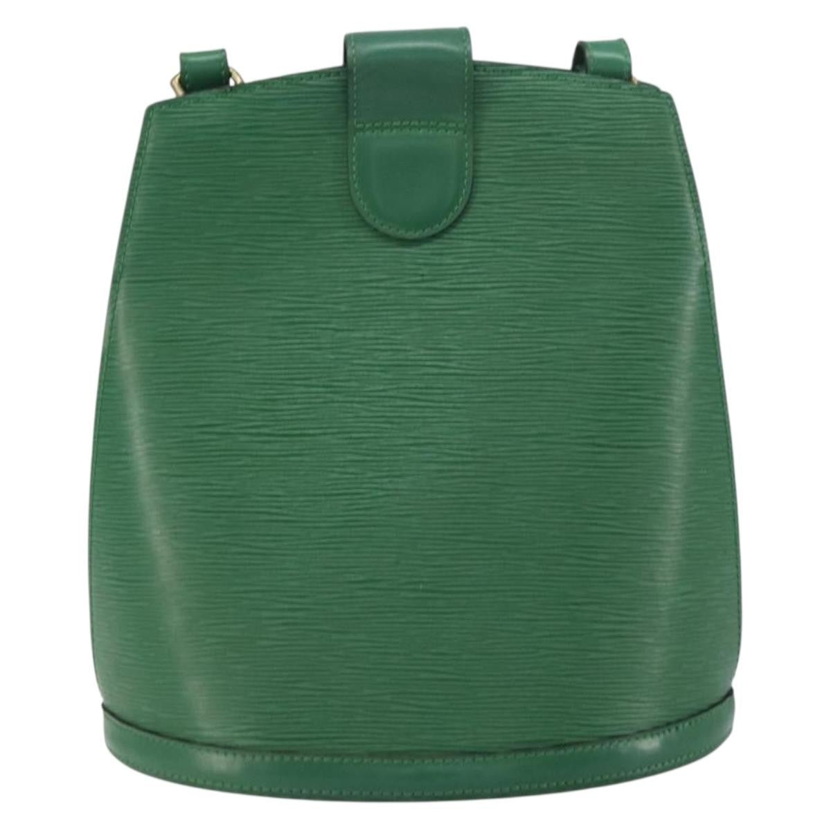 Louis Vuitton LOUIS VUITTON Epi Cluny Shoulder Bag Green M52254 LV Authentic 156348