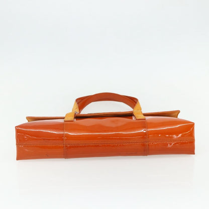 Bvlgari BVLGARI Shoulder Bag Patent leather Orange Silver Authentic BA12153A