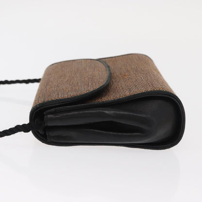 Gucci GUCCI Shoulder Bag Canvas Gold Brown Authentic ka1072