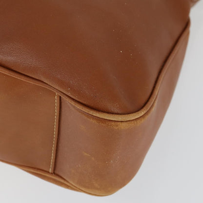 Gucci GUCCI Bamboo Hand Bag Leather 2way Brown Gold 001 1577 2615 Authentic 166632