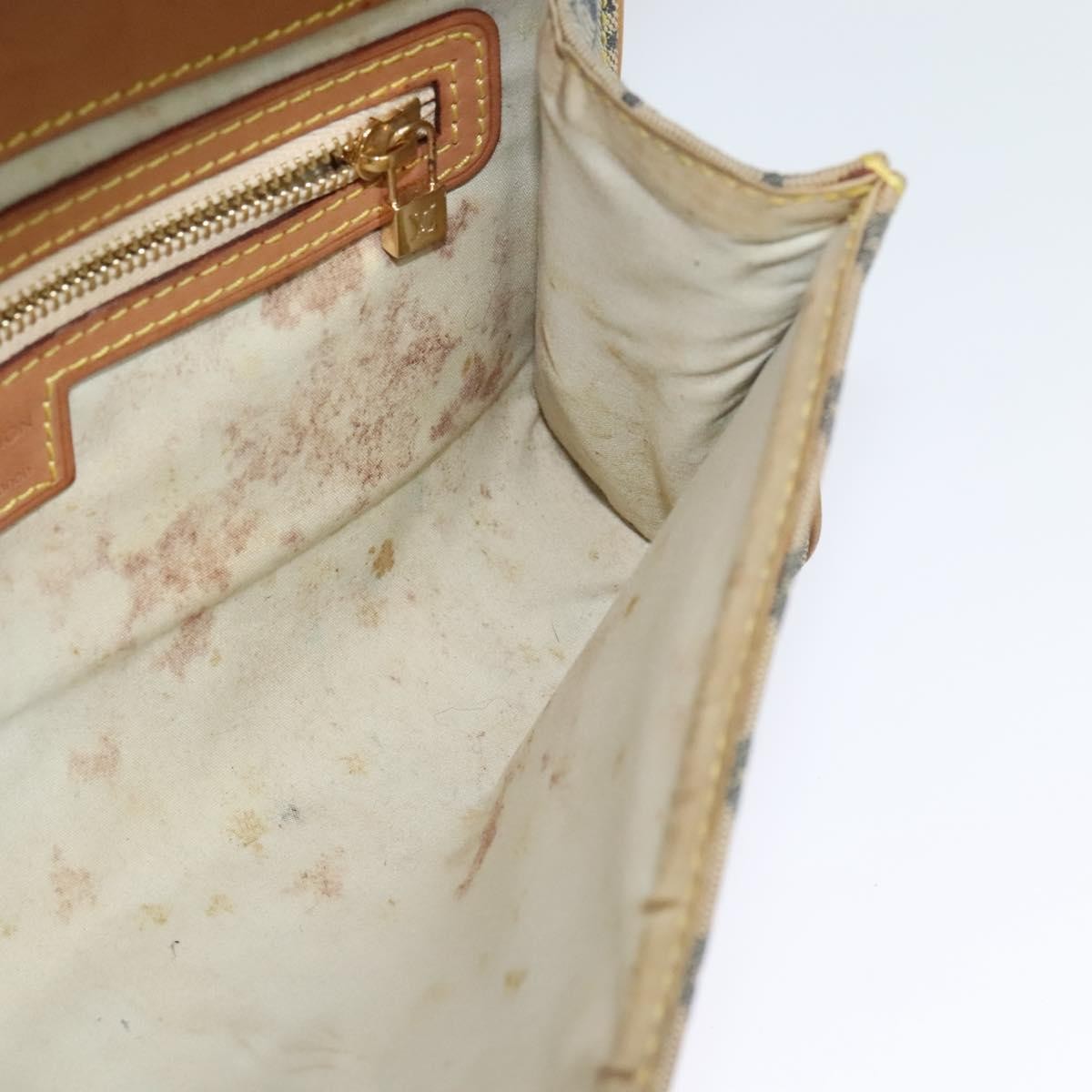 Louis Vuitton LOUIS VUITTON Monogram Mini Camille Chain Shoulder Bag Blue M92002 Authentic BD1396