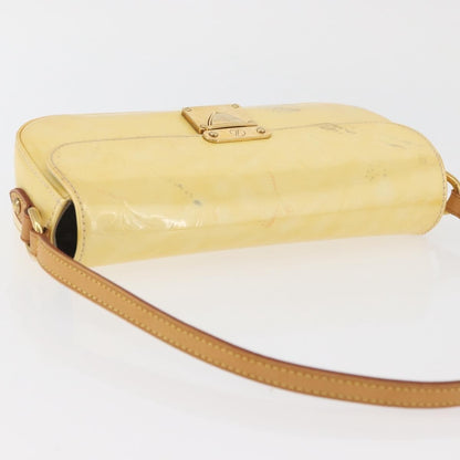 Louis Vuitton LOUIS VUITTON Monogram Vernis Malibu Street Bag Perle M91507 LV Authentic BAZ639