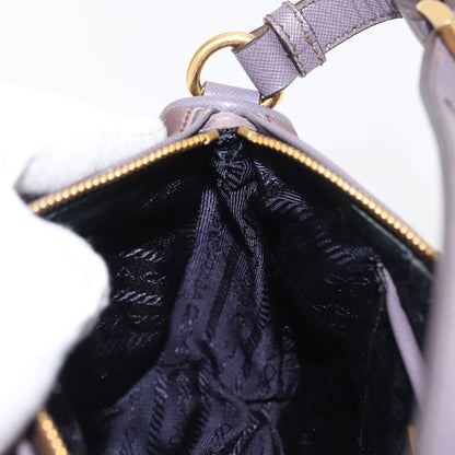 Prada PRADA Shoulder Bag Nylon Gold Purple Authentic 156015