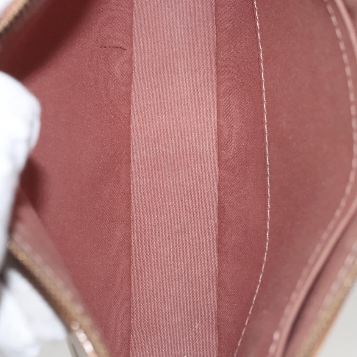 Louis Vuitton LOUIS VUITTON Vernis Pochette Accessoires Pouch Rose Velours M91575 Authentic 117712 Bag