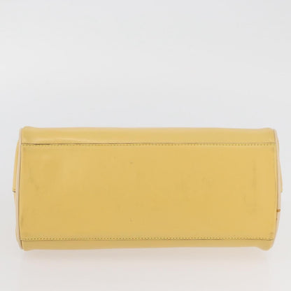 Prada PRADA Hand Bag Leather Yellow Gold Authentic mr2207