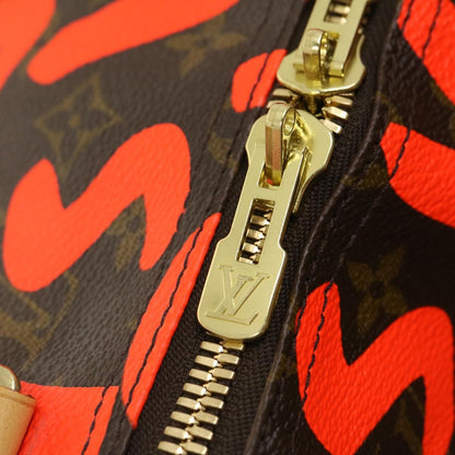 Louis Vuitton LOUIS VUITTON Monogram Graffiti Keepall 50 Boston Bag Orange M93699 Authentic 29908SV