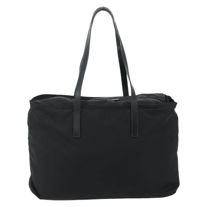 Prada PRADA Tote Bag Nylon Black Silver Authentic ep14252