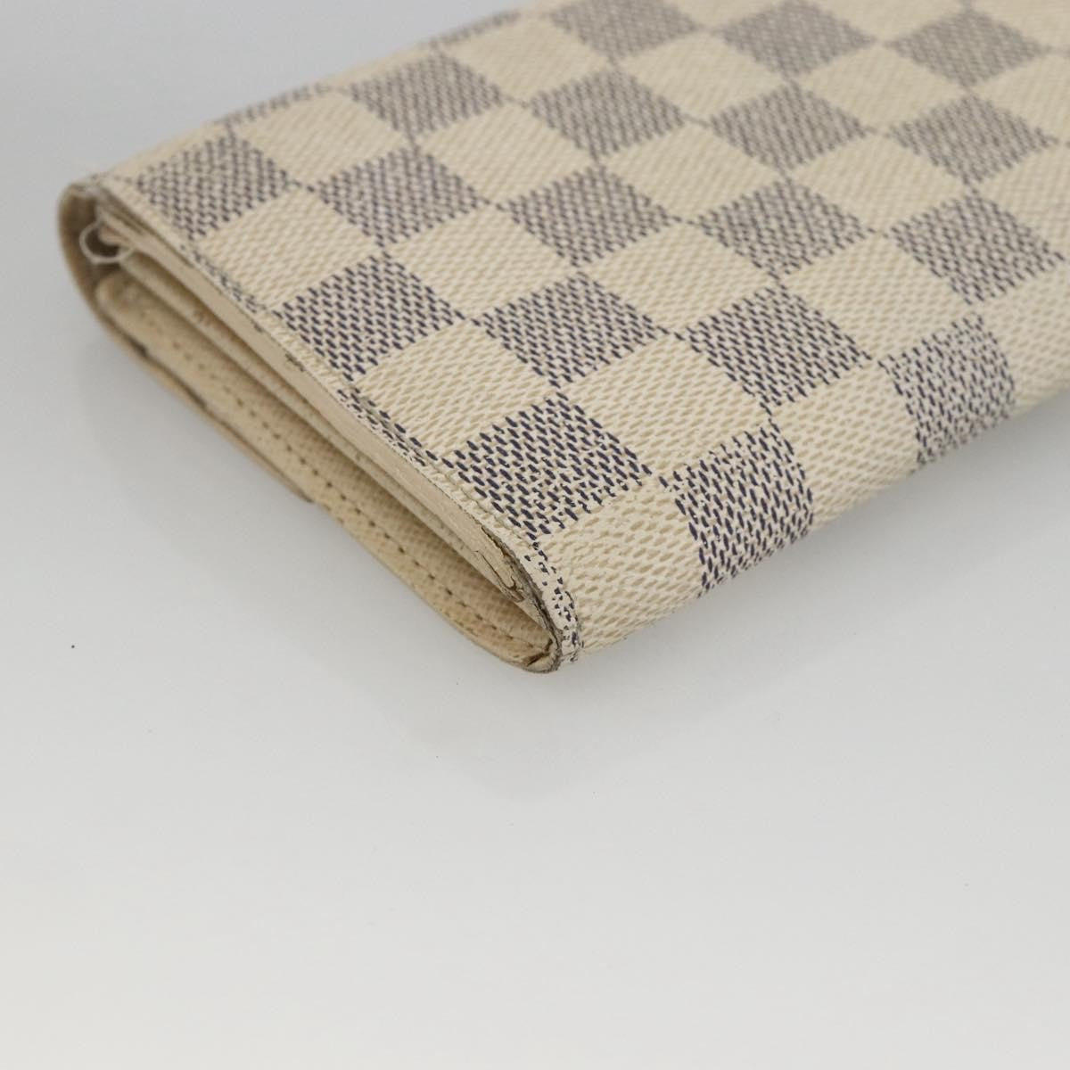 Louis Vuitton LOUIS VUITTON Damier Azur Portefeuille Sarah Long Wallet N61735 LV Authentic YKZ1187 Bag
