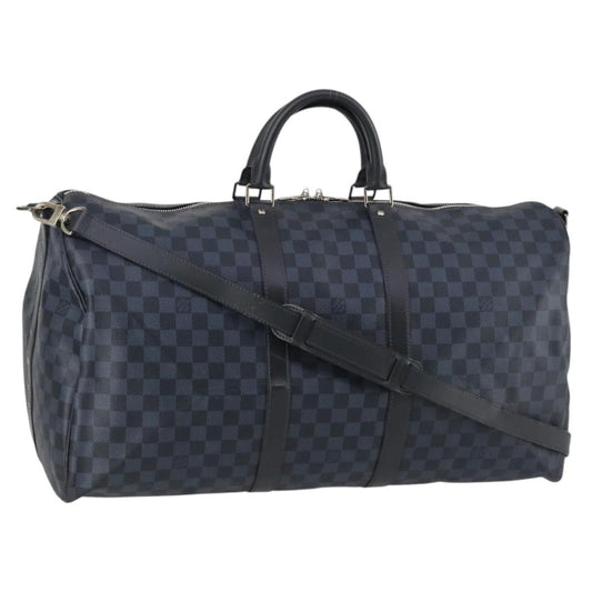 Louis Vuitton LOUIS VUITTON Damier Cobalt Keepall Bandouliere 55 Boston Bag N41356 Authentic 140505