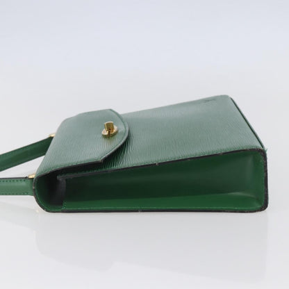 Louis Vuitton LOUIS VUITTON Epi Malesherbes Hand Bag Green M52374 LV Authentic 145346
