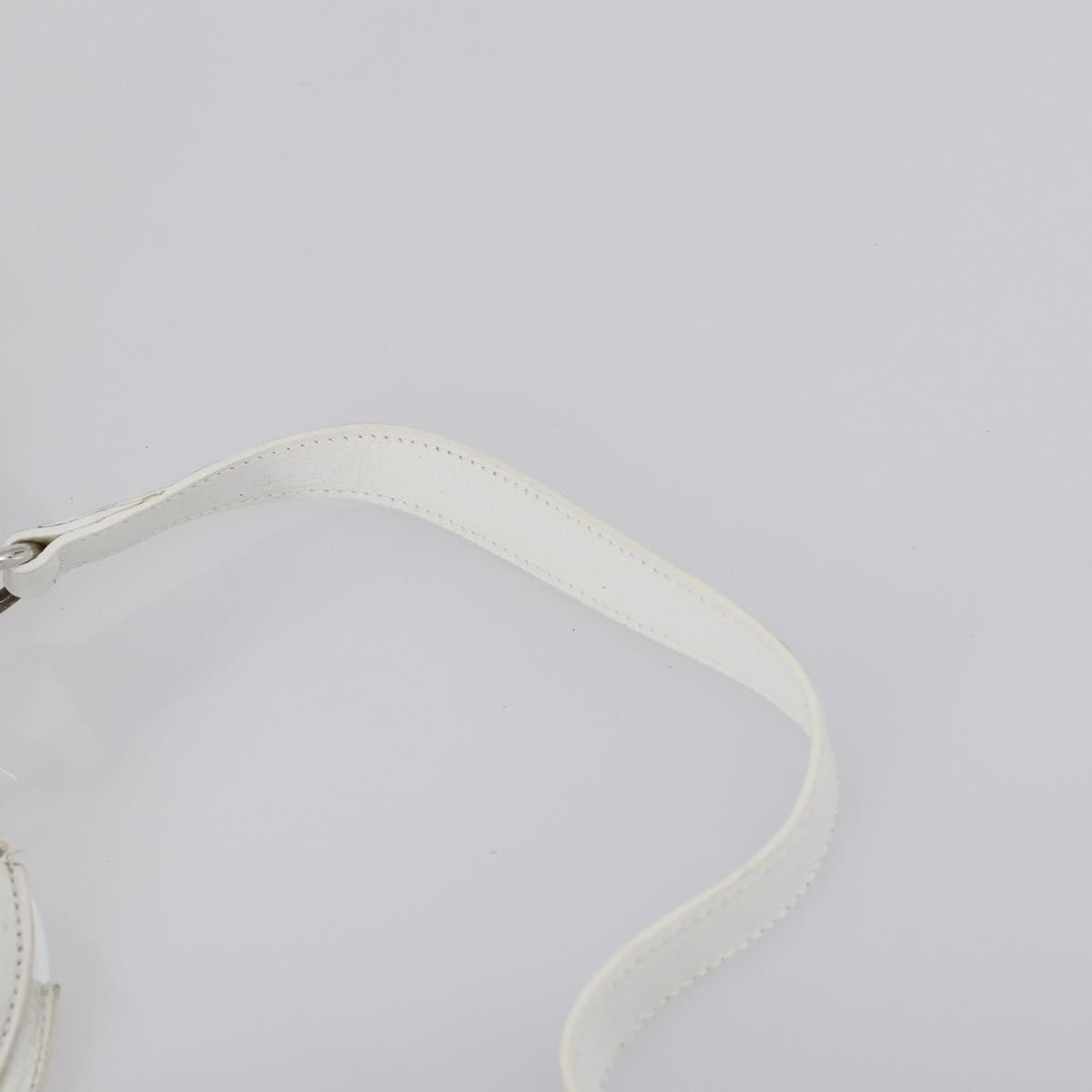 Gucci GUCCI Hand Bag Leather 2way White Silver 000 2058 0307 5 Authentic ep11566